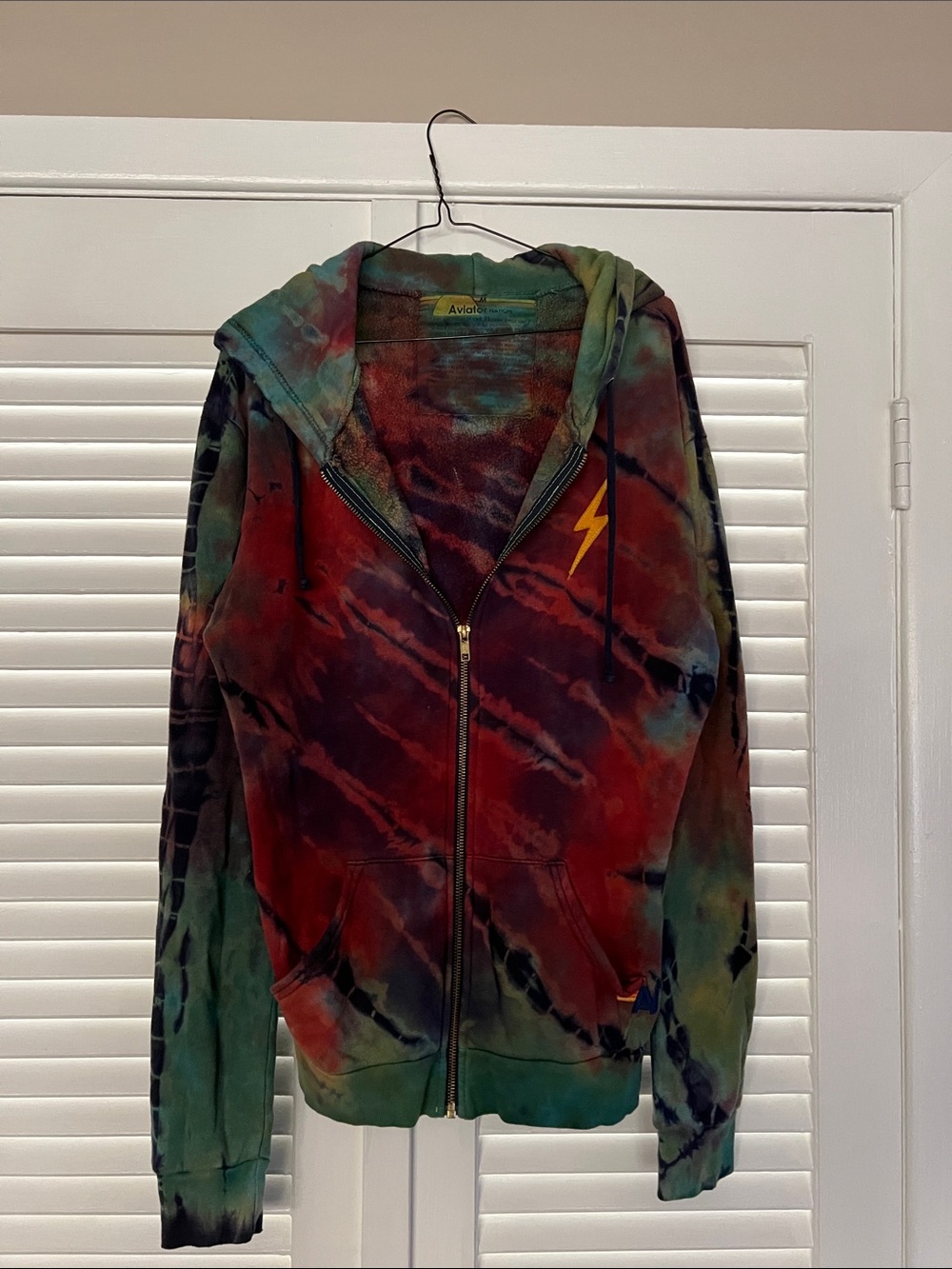 Aviator nation, zip up hoodie, size, medium